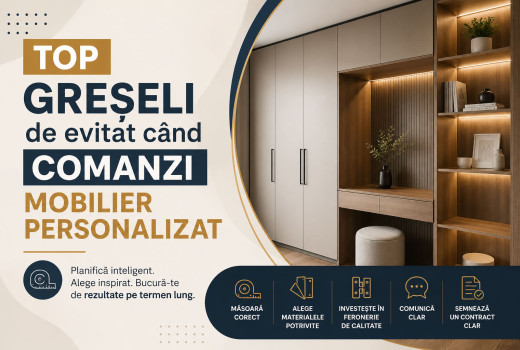 Top greșeli de evitat când comanzi mobilier personalizat