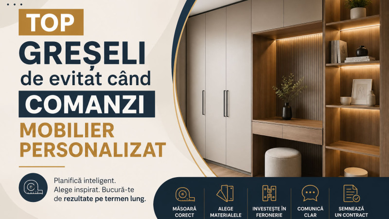 Top greșeli de evitat când comanzi mobilier personalizat